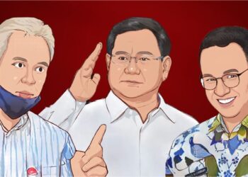 Survei Pilpres 2024, Prabowo-Ganjar-Anies